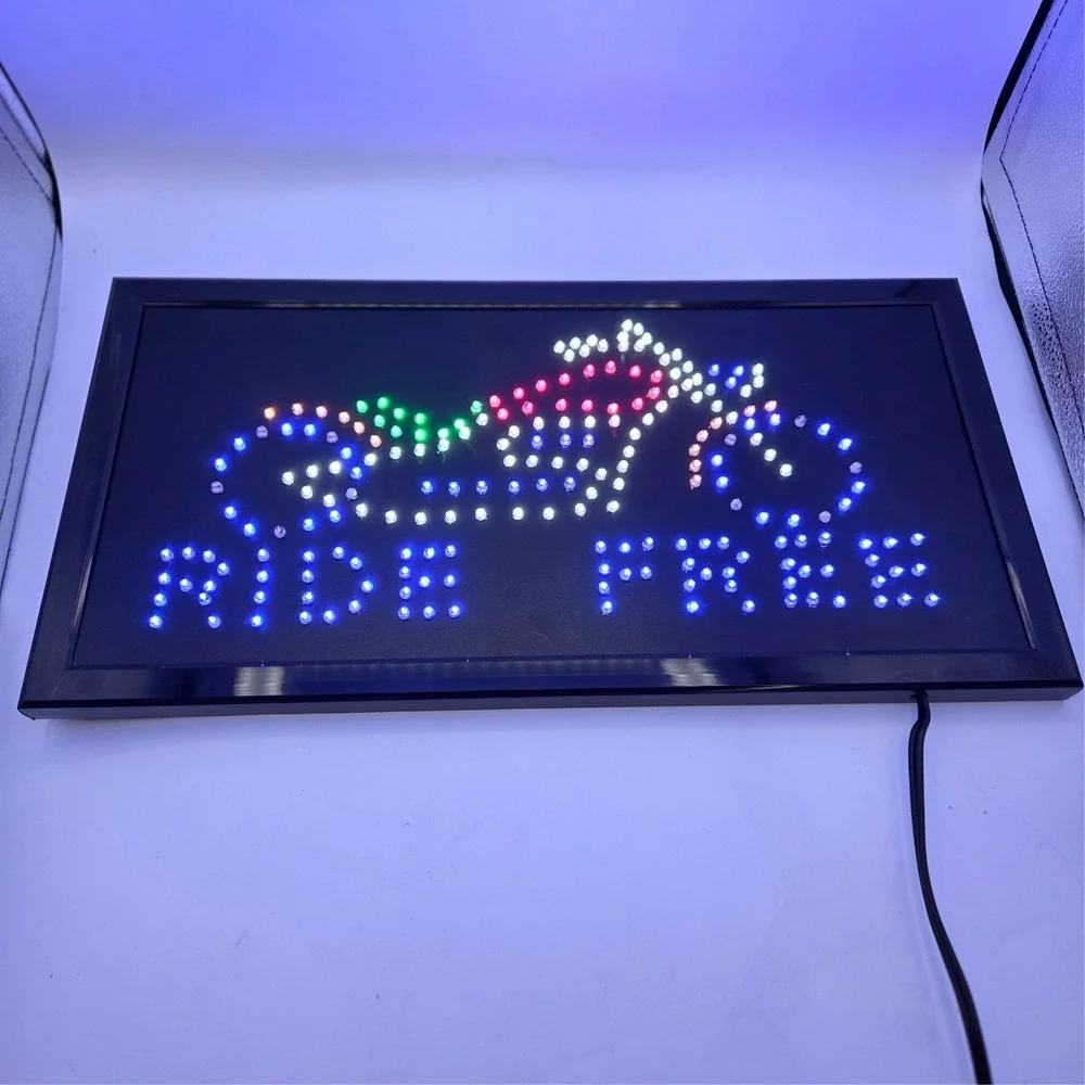 Animated Motion Lighted Motorcycle‎ Sign